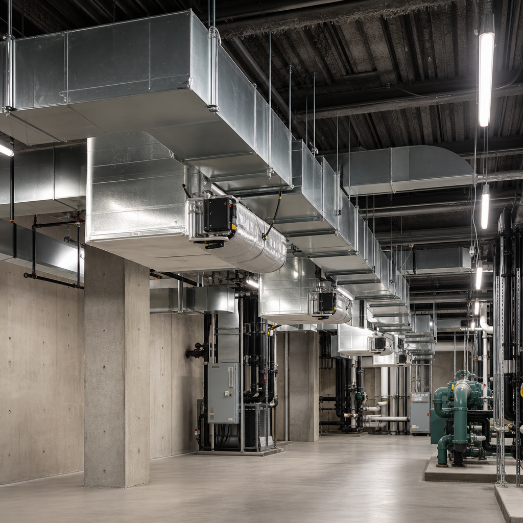 Illustration for commercial air duct cleaning in Oak Park