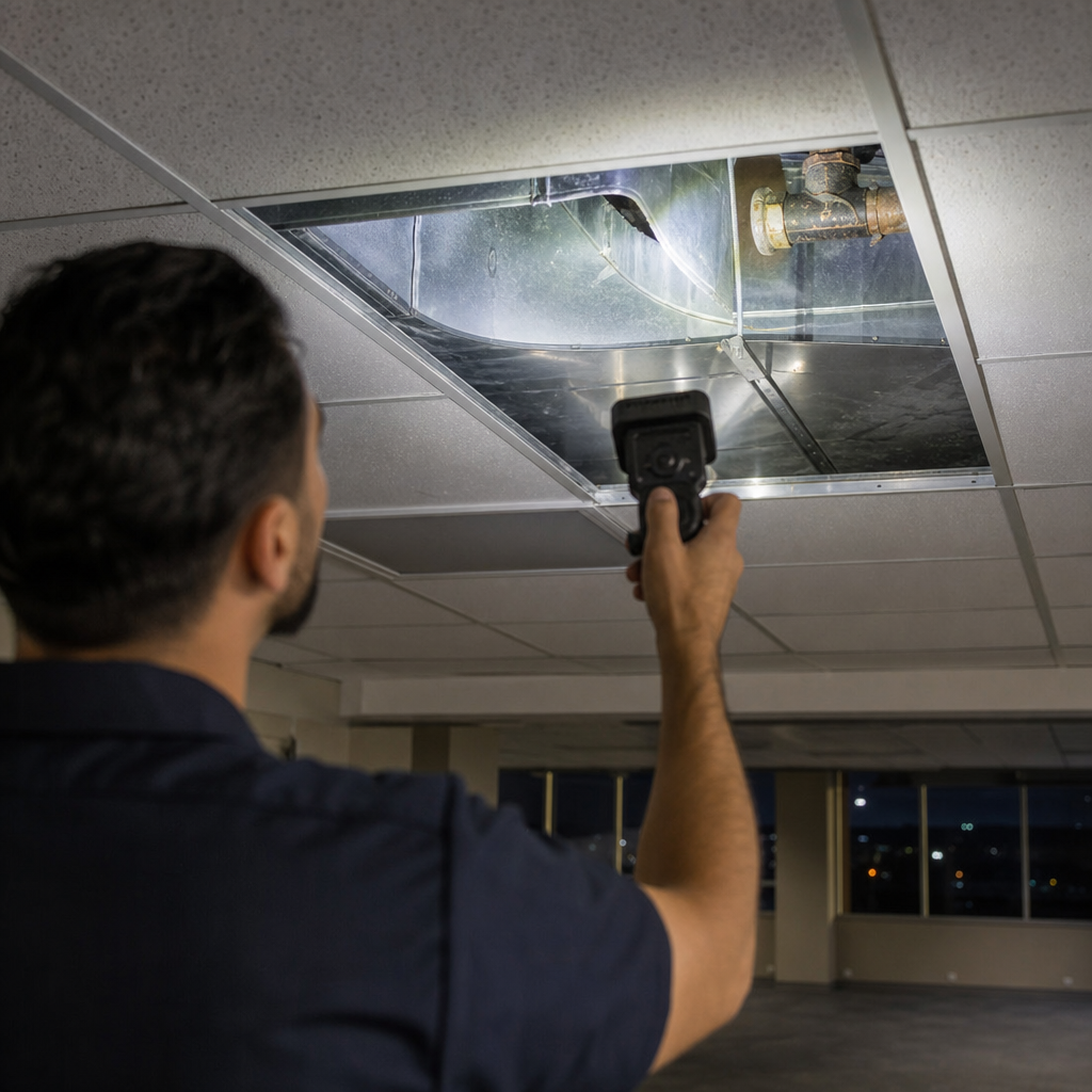 Illustration for commercial air duct cleaning in Encino