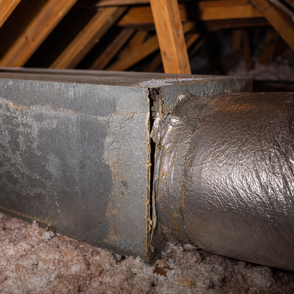 Illustration for duct repair sealing in Oak Park