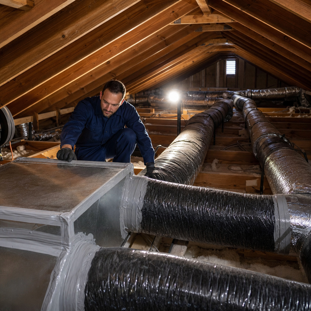 Illustration for duct sealing in Agoura