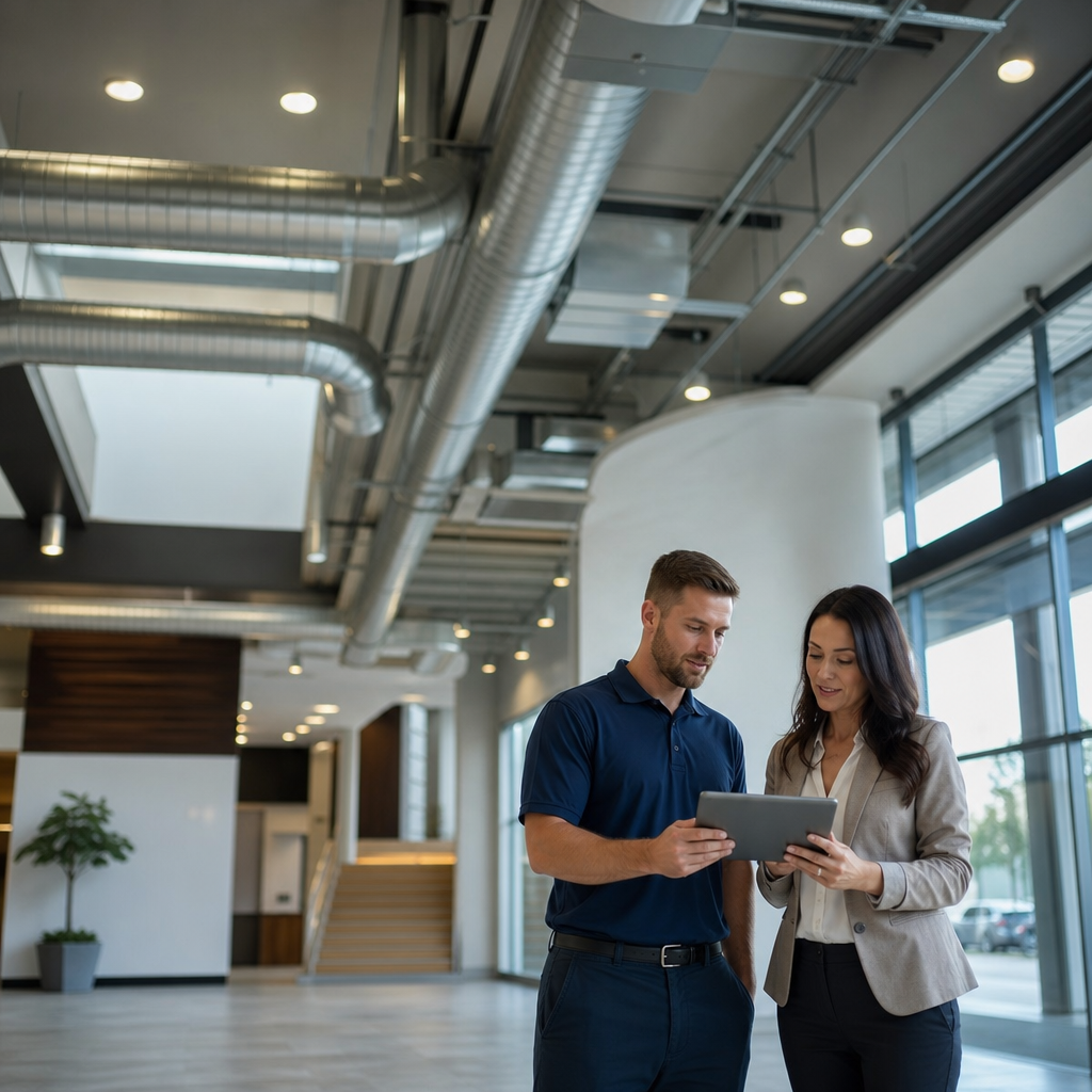 Illustration for commercial air duct cleaning in North Hills