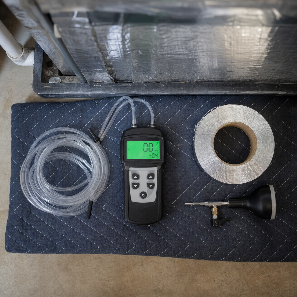 Illustration for duct sealing