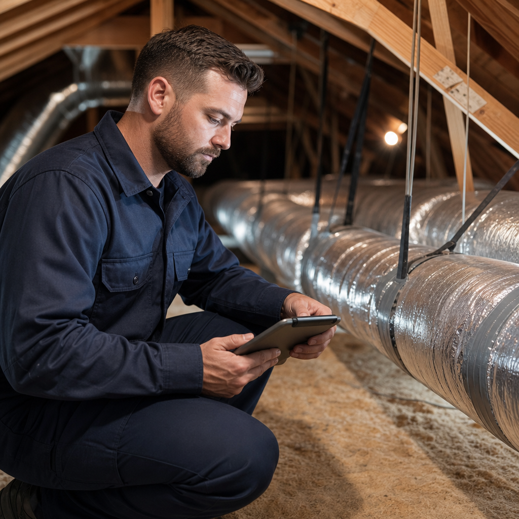 Illustration for duct sealing in Calabasas