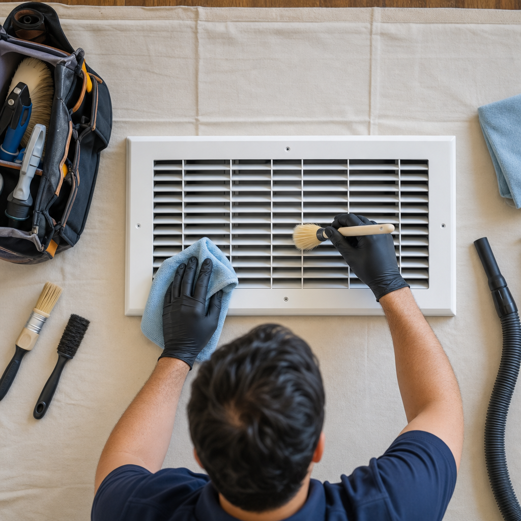 Illustration for air vent cleaning in Canoga Park