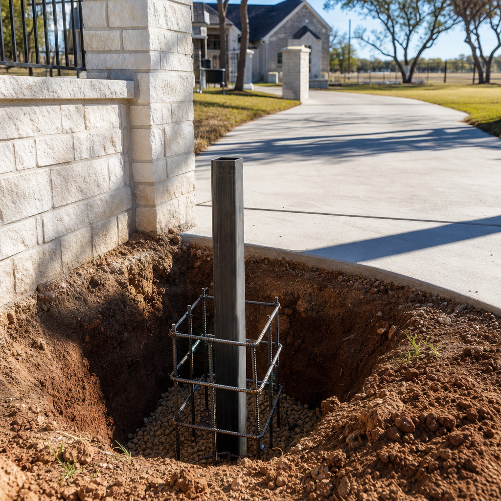 Illustration for gate installation in Glenn Heights