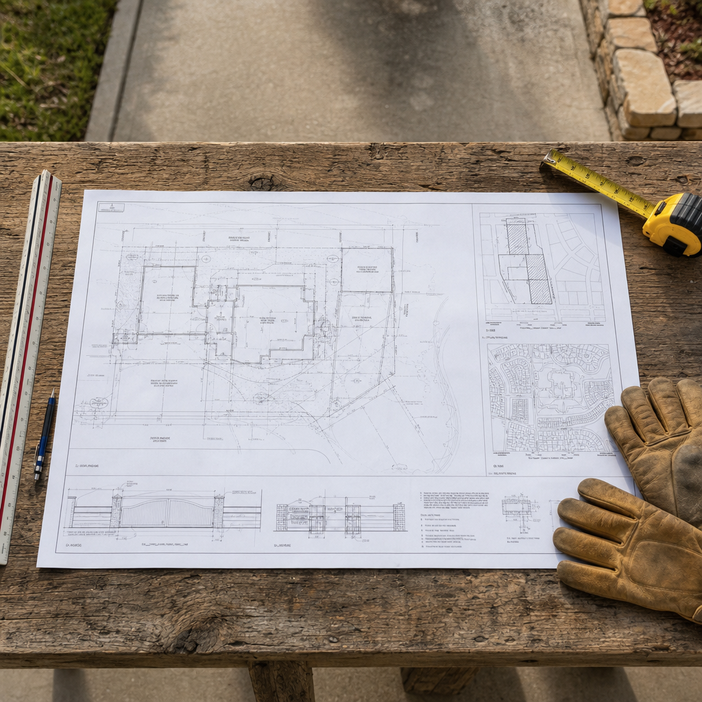 Illustration for gate installation in Arlington