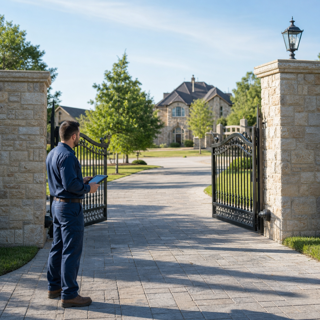 Illustration for gate repair in Prosper