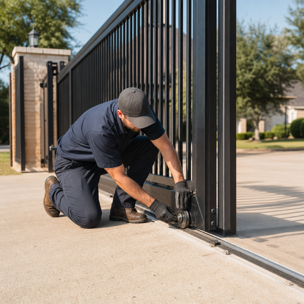 Illustration for gate wheel repair in Grapevine