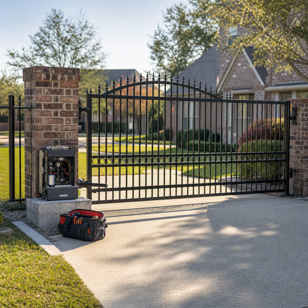 Illustration for gate repair in Watauga
