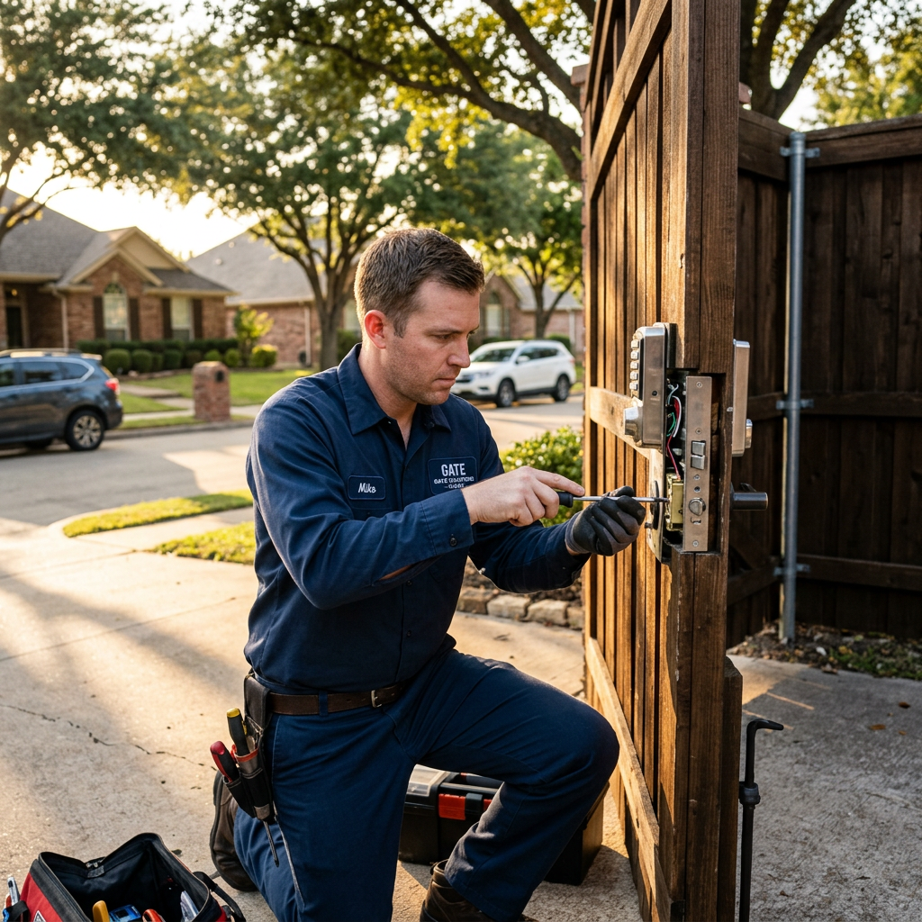 Illustration for gate repair in Plano