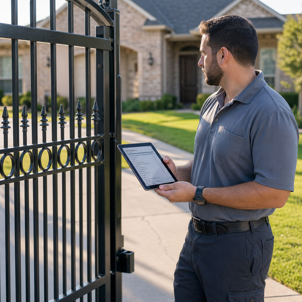 Illustration for gate repair in Duncanville
