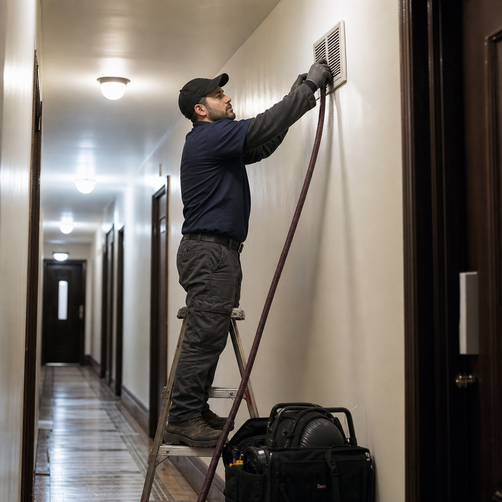 Illustration for air duct cleaning in Astoria
