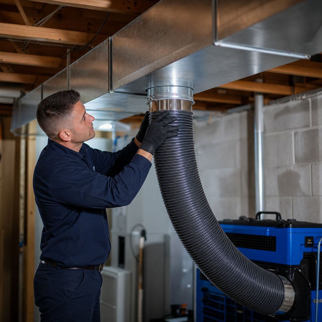Illustration for air duct cleaning in Newark