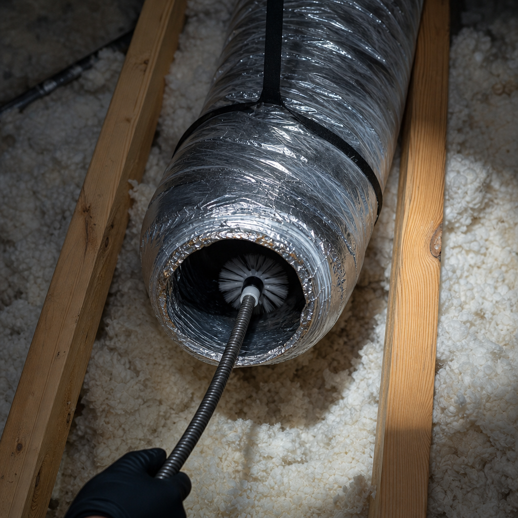 Illustration for air duct cleaning in DeBary