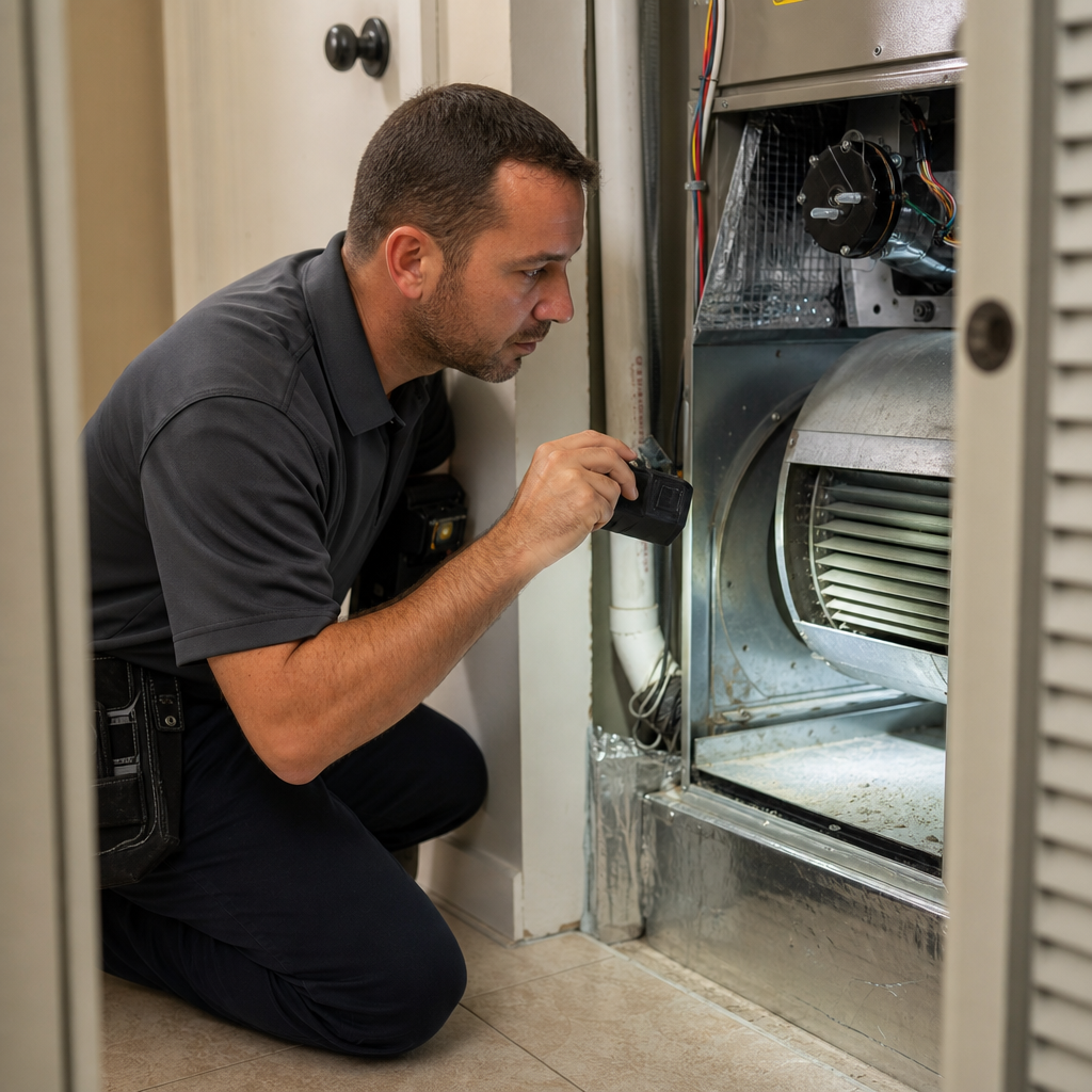 Illustration for air duct cleaning in Conway