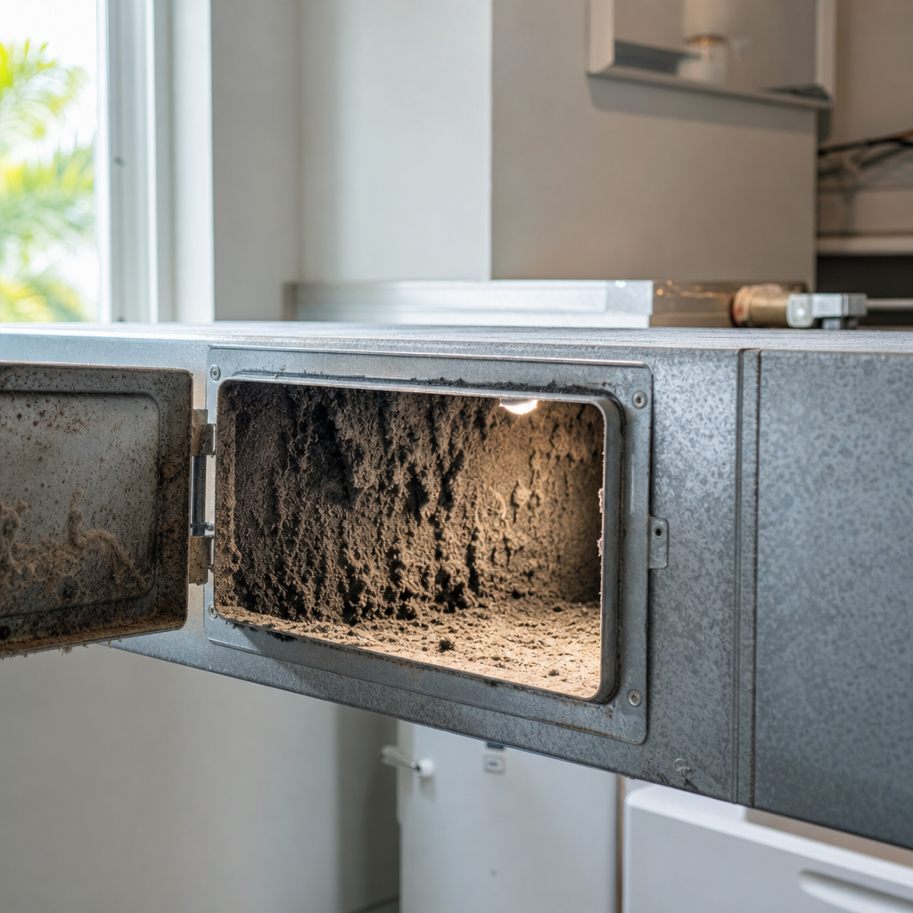 Illustration for air duct cleaning in Hallandale Beach