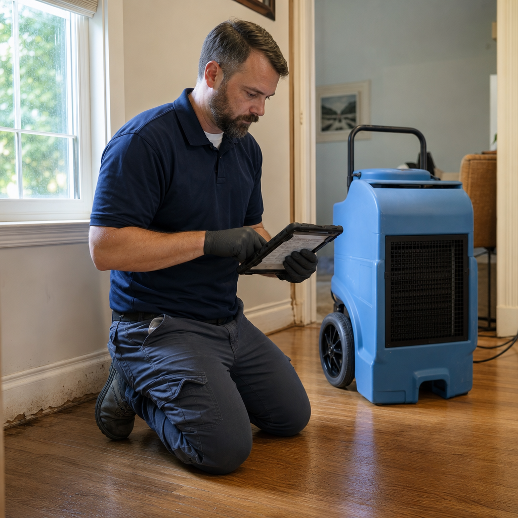 Illustration for same day water damage restoration harrison nj