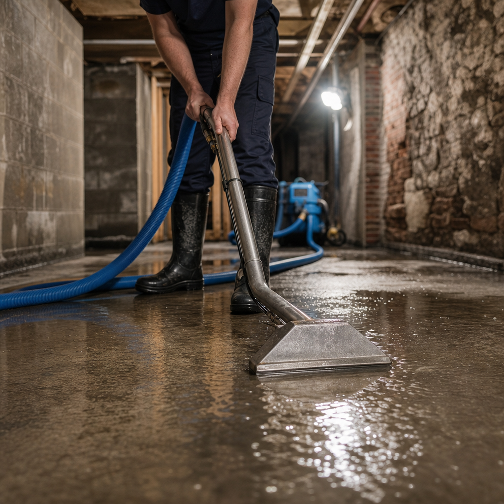 Illustration for emergency water damage restoration in Union City