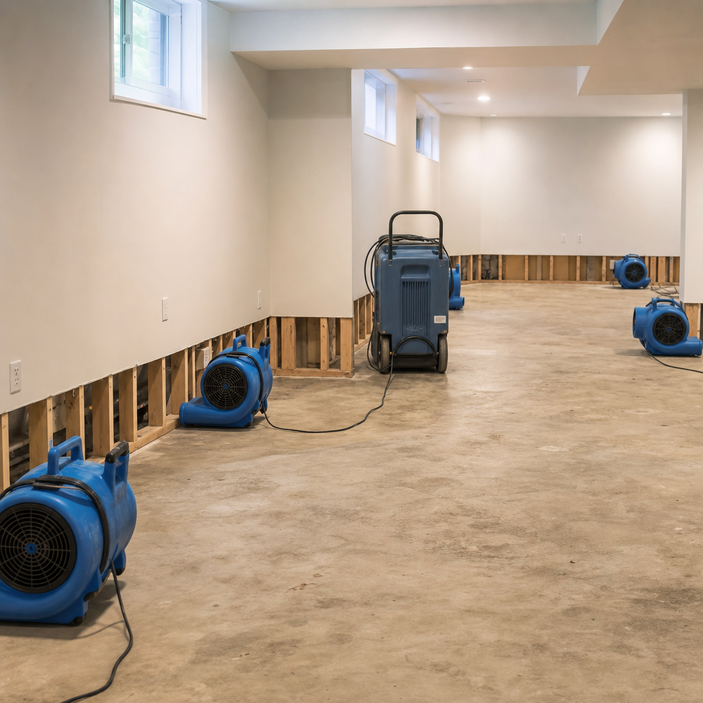 Illustration for water damage restoration in North Bergen