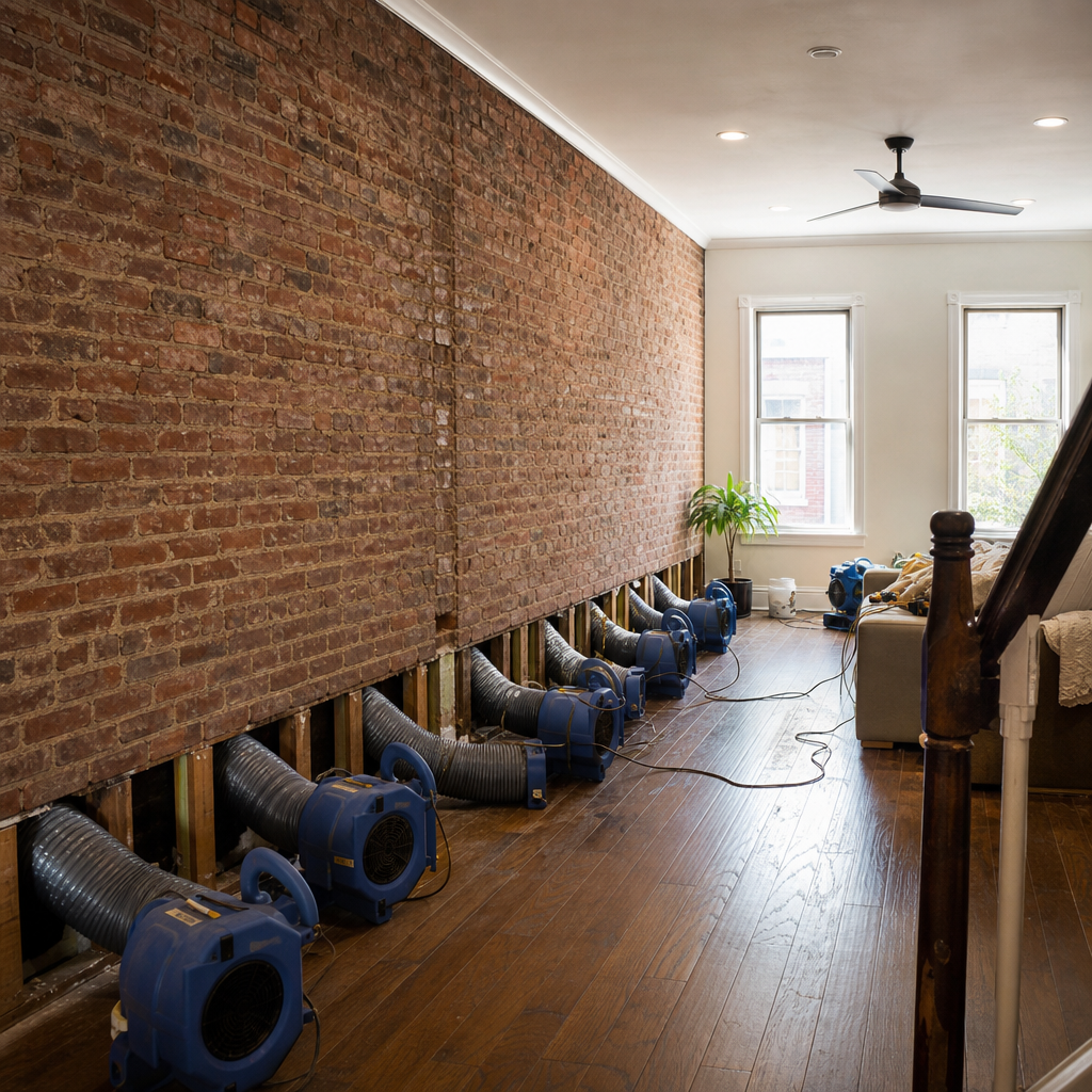 Illustration for water damage restoration in Union City