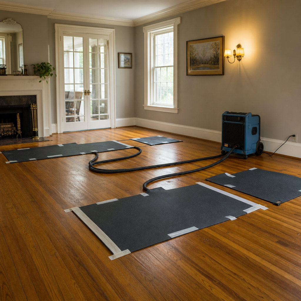 Illustration for water damage restoration in Bronxville