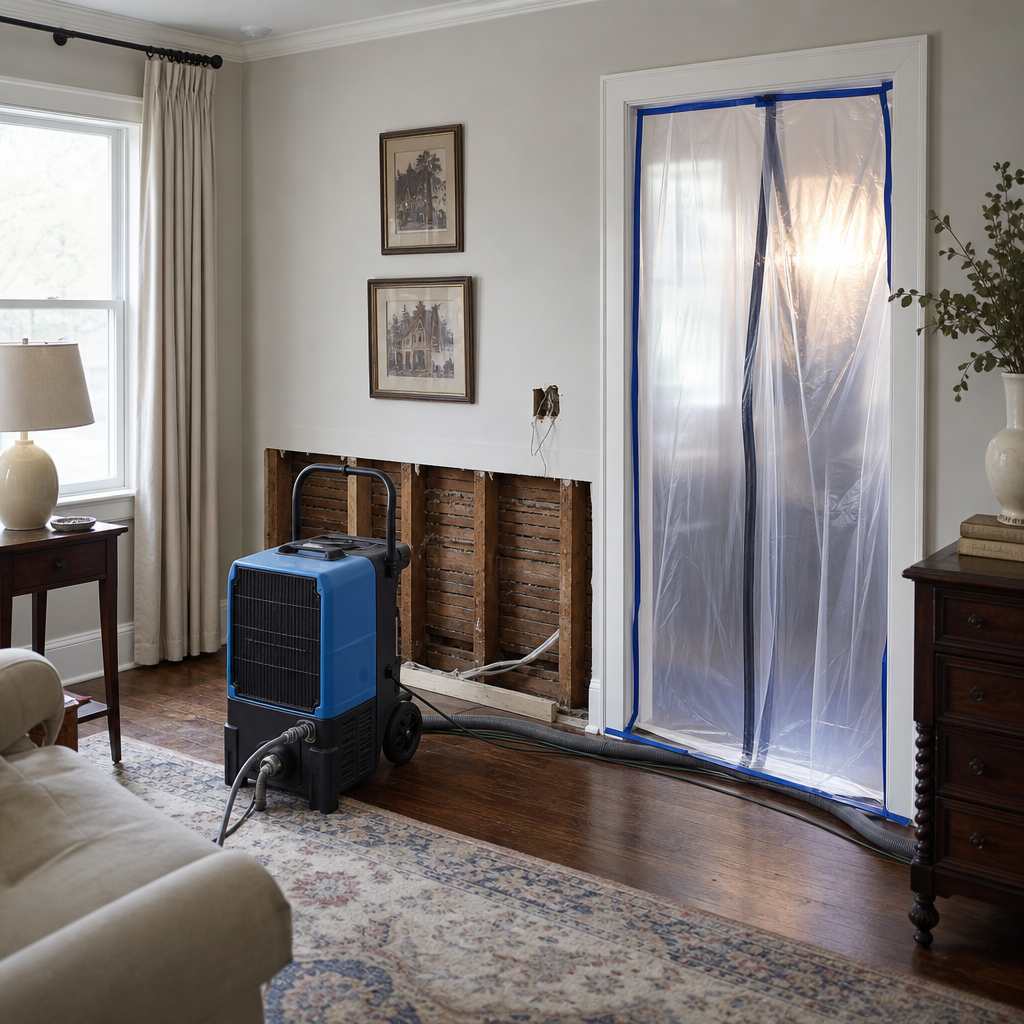 Illustration for drywall water damage repair in Bronxville