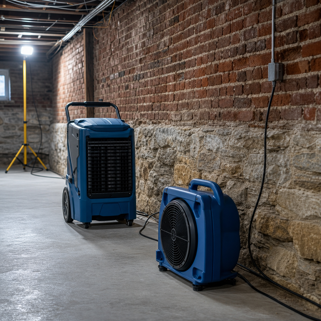 Illustration for water damage restoration in Garfield