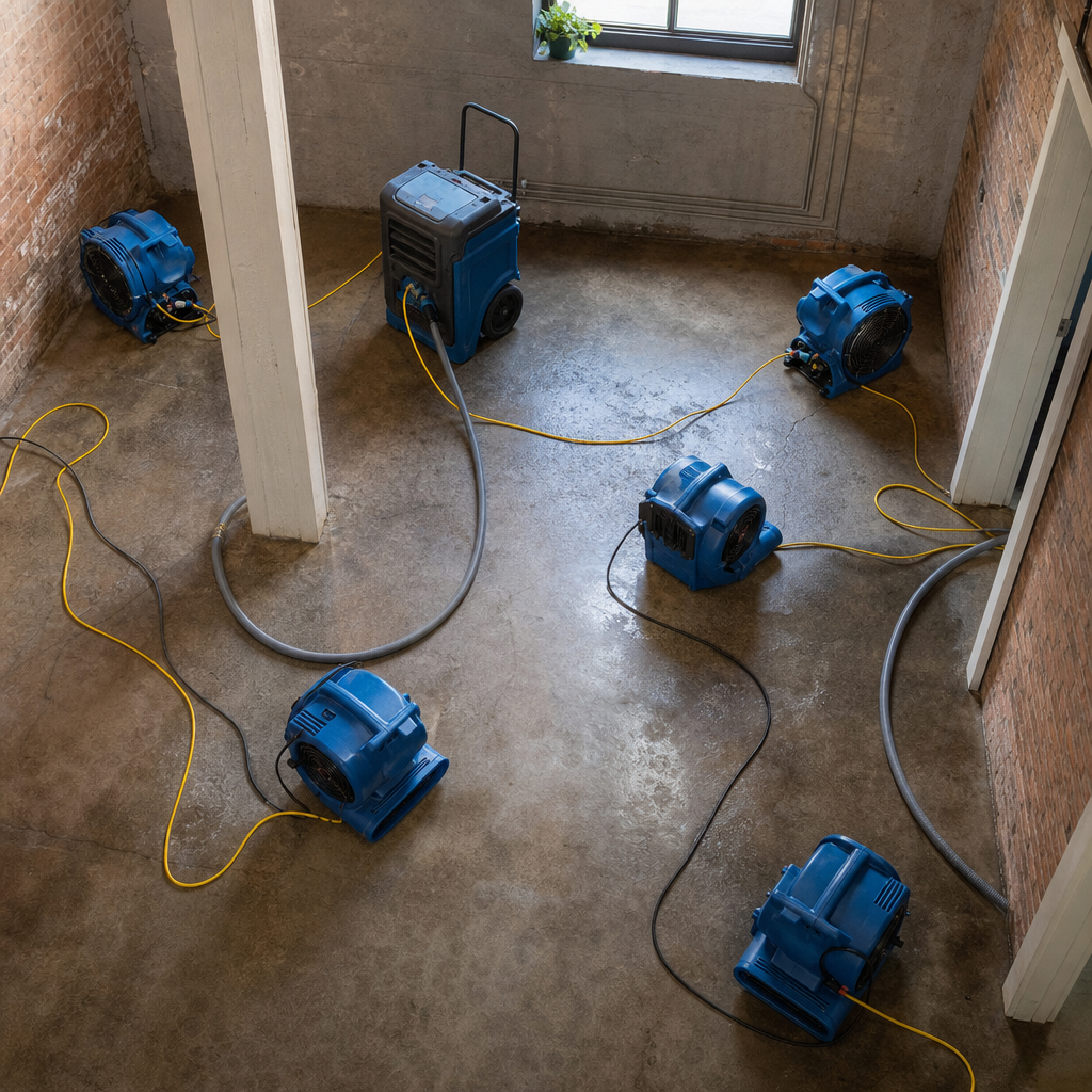 Illustration for water damage restoration williamsburg