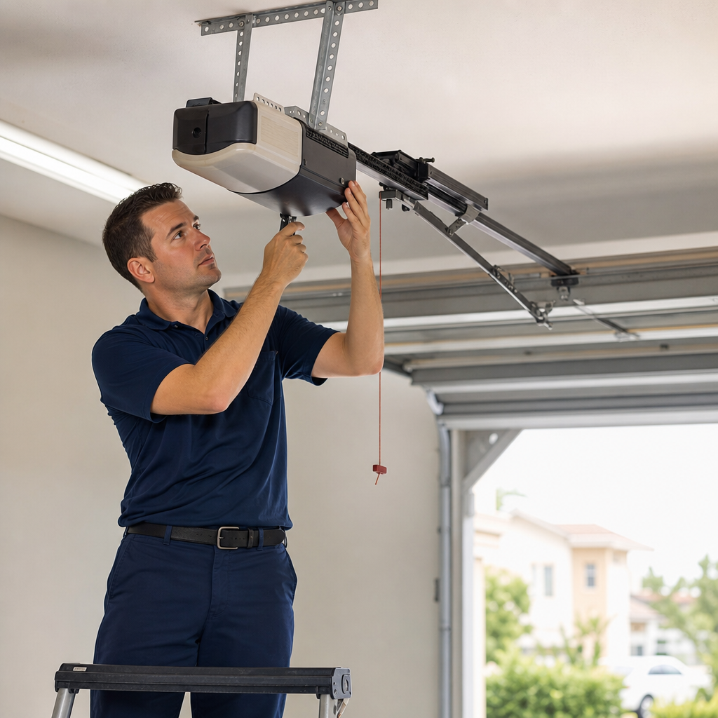 Illustration for garage door opener in Villages of Oriole