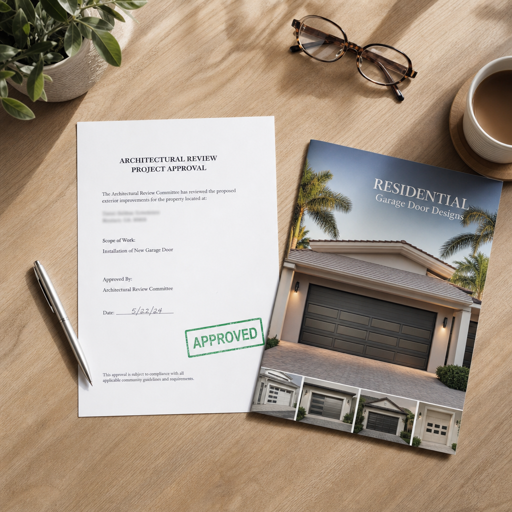 Illustration for garage door replacement in Kings Point