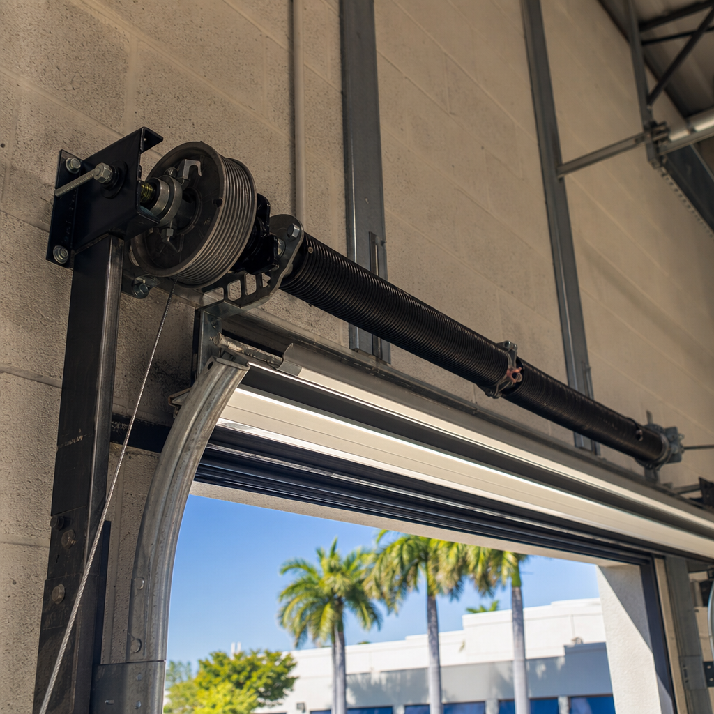 Illustration for commercial garage door repair in Boca Pointe
