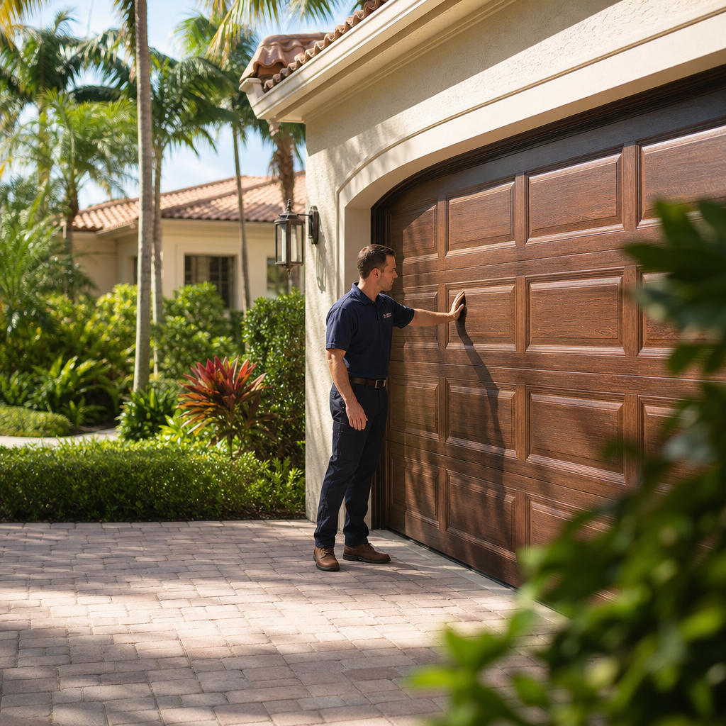 Illustration for garage door repair in Boca Pointe