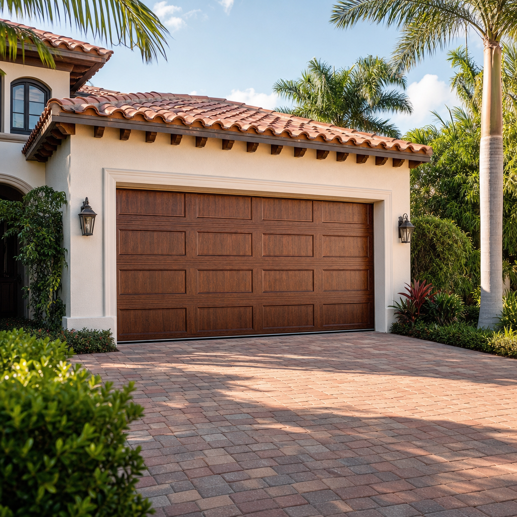 Illustration for new garage door installation in Boca Del Mar