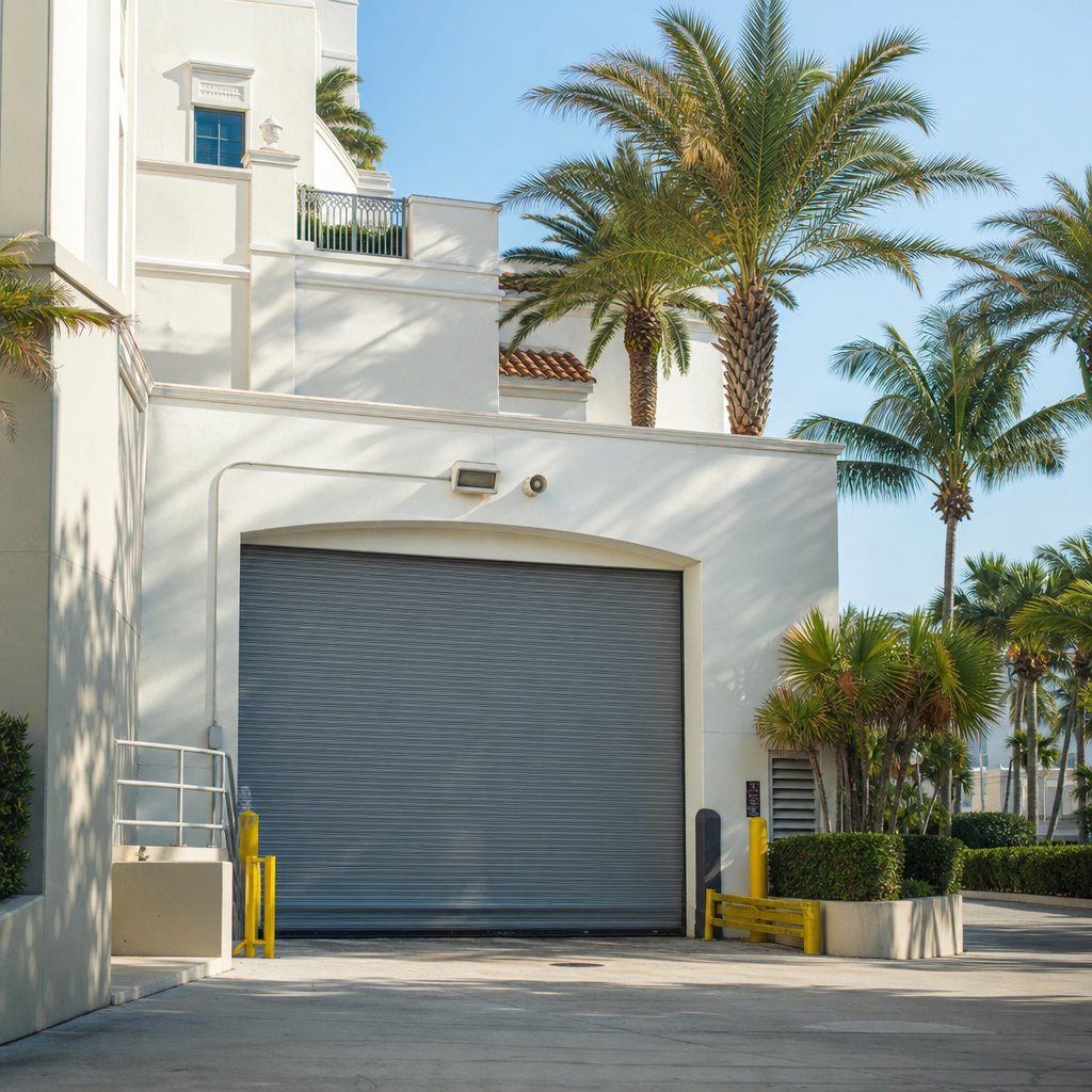 Illustration for commercial garage door repair in Highland Beach