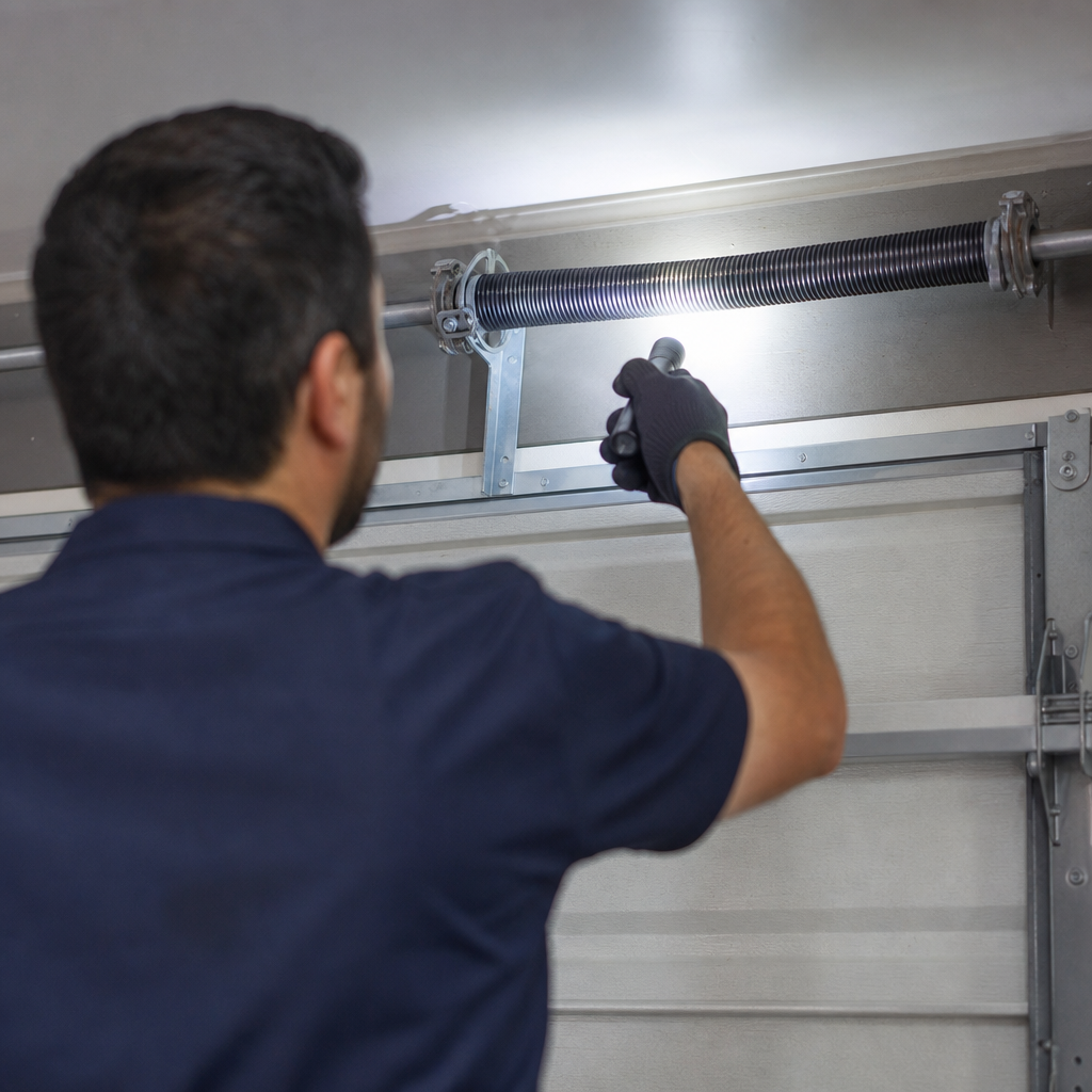 Illustration for garage door spring replacement in Boca Del Mar