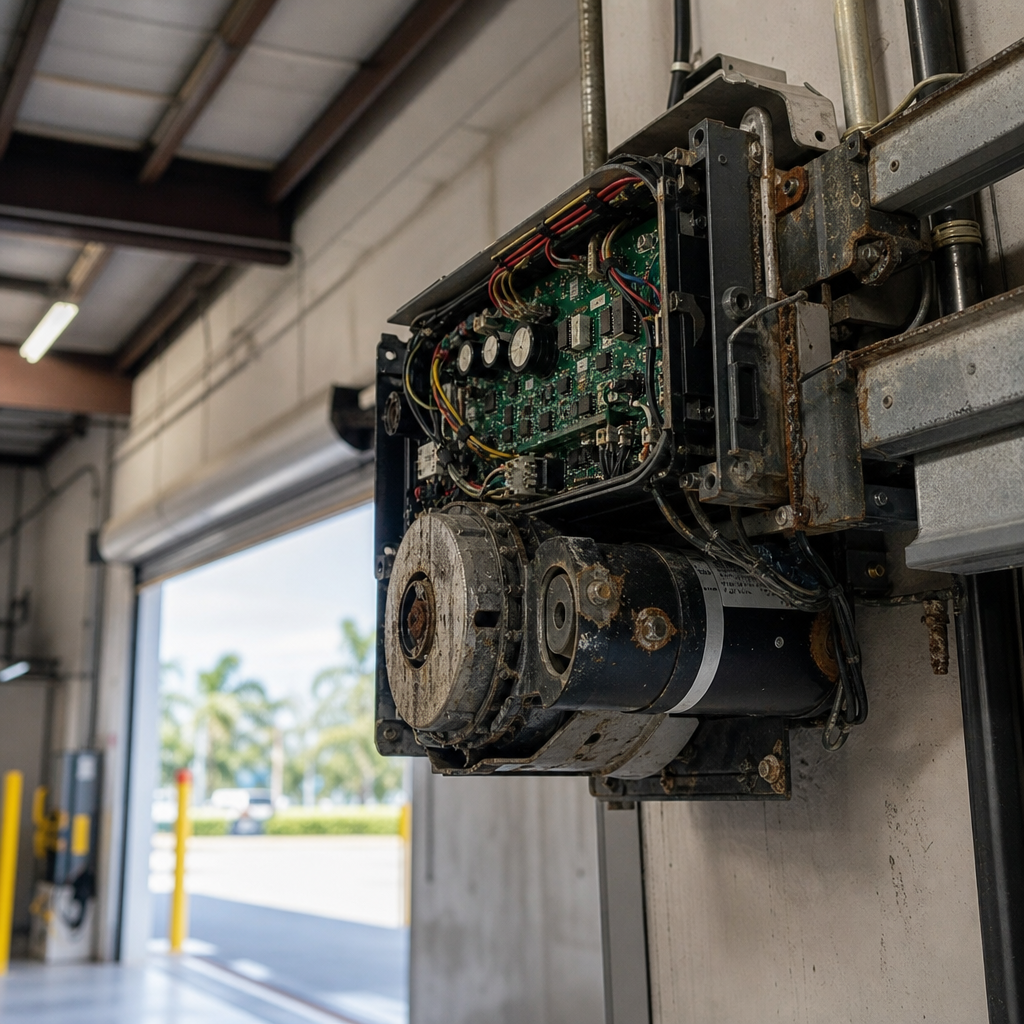 Illustration for commercial garage door repair in Sandalfoot Cove