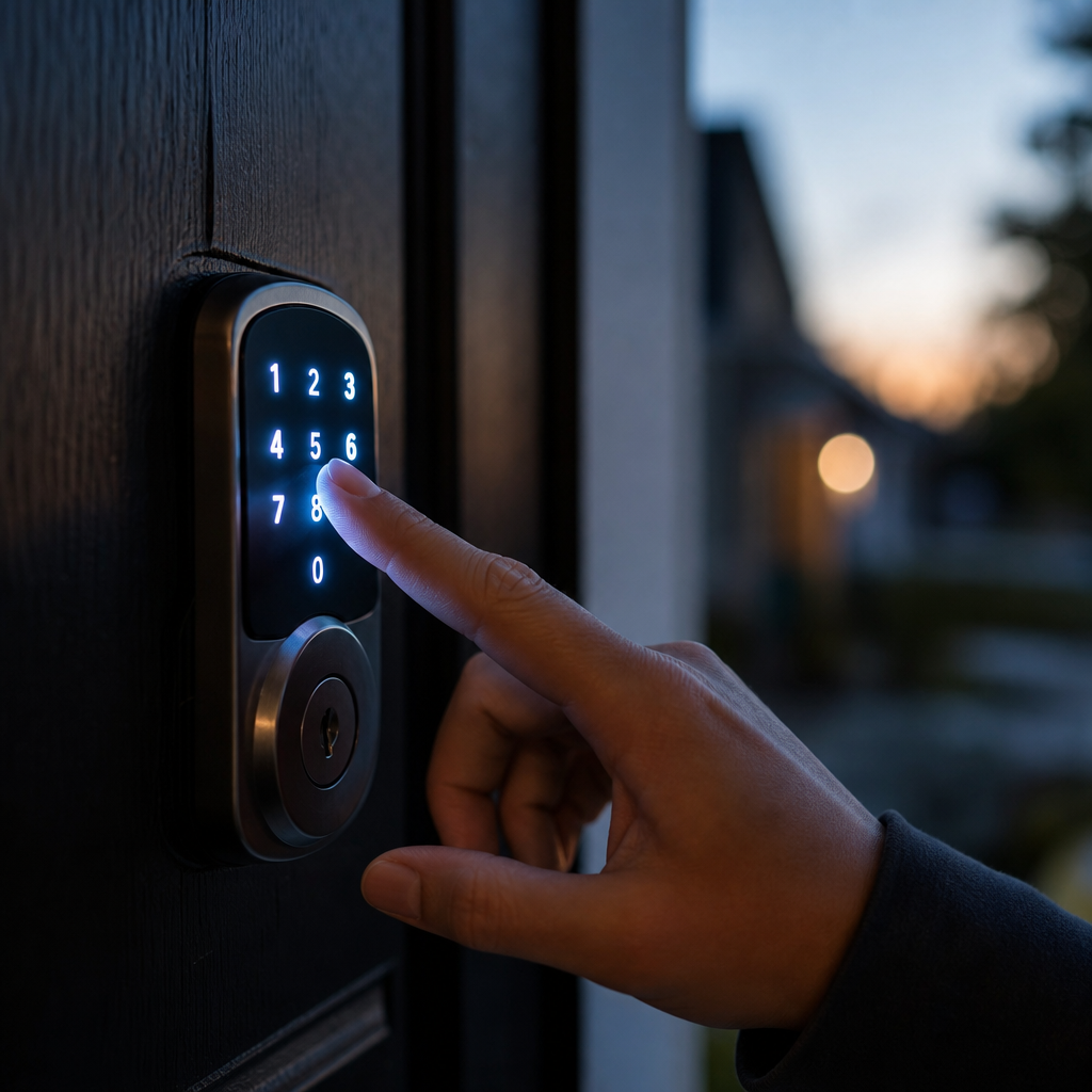 Illustration for replace front door lock