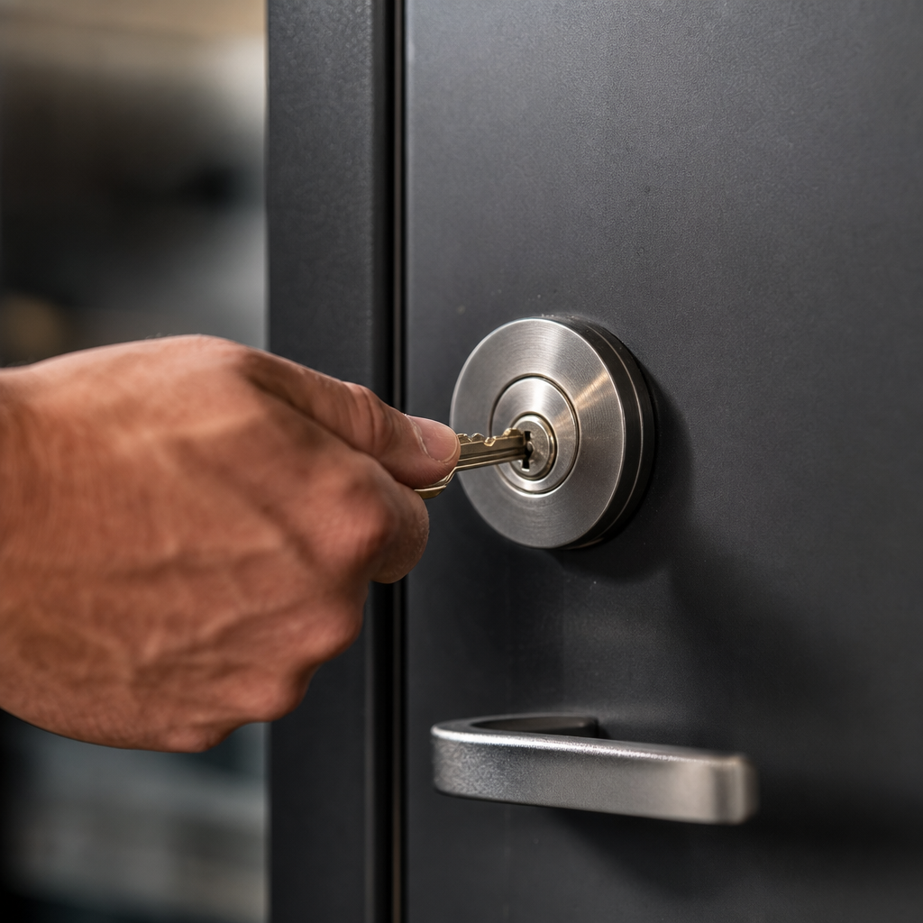 Illustration for commercial locksmith near me