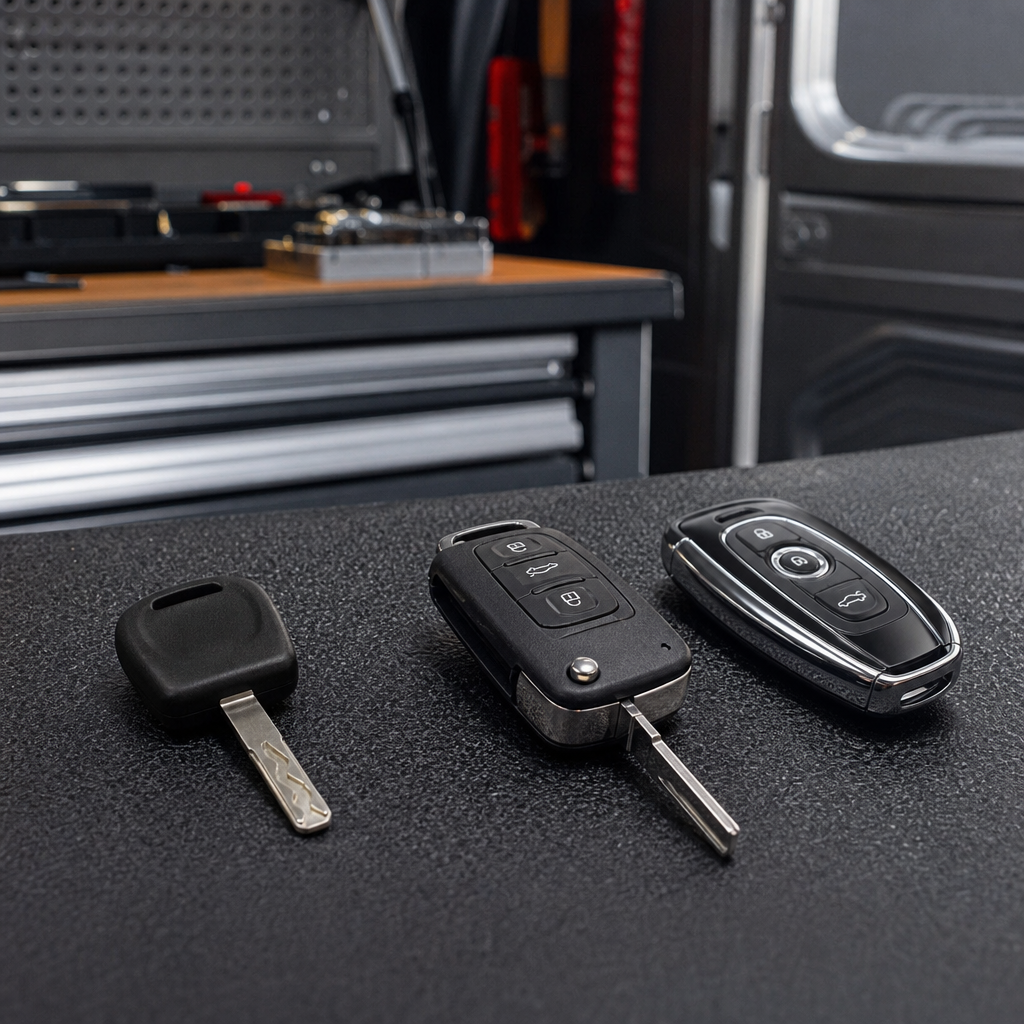 Illustration for cost to program a car key