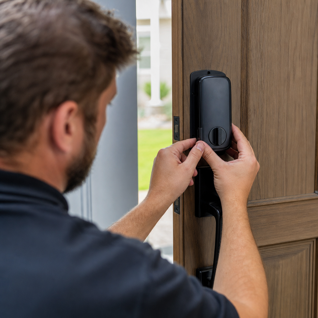 Illustration for changing locks on new home
