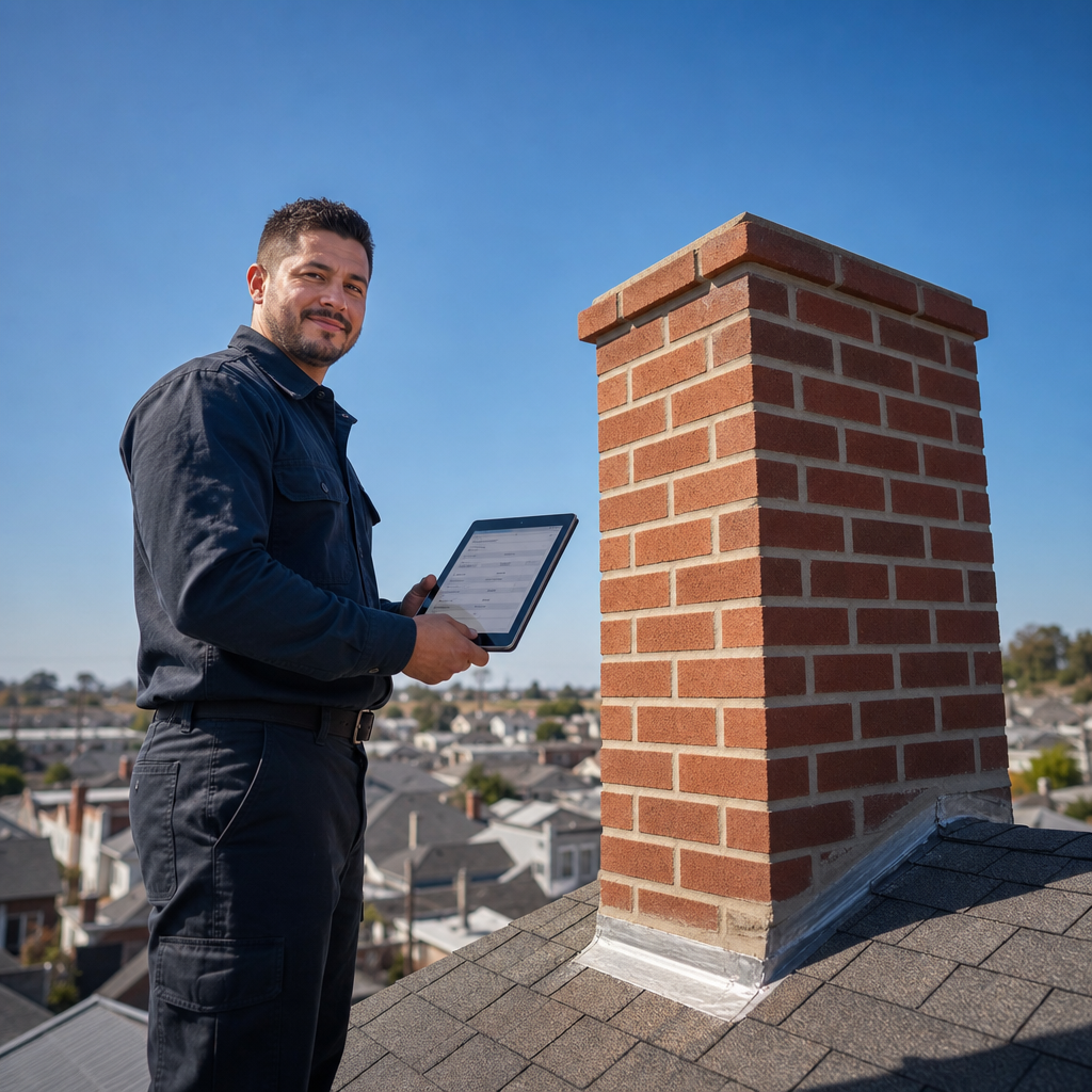Illustration for chimney cleaning in Corona
