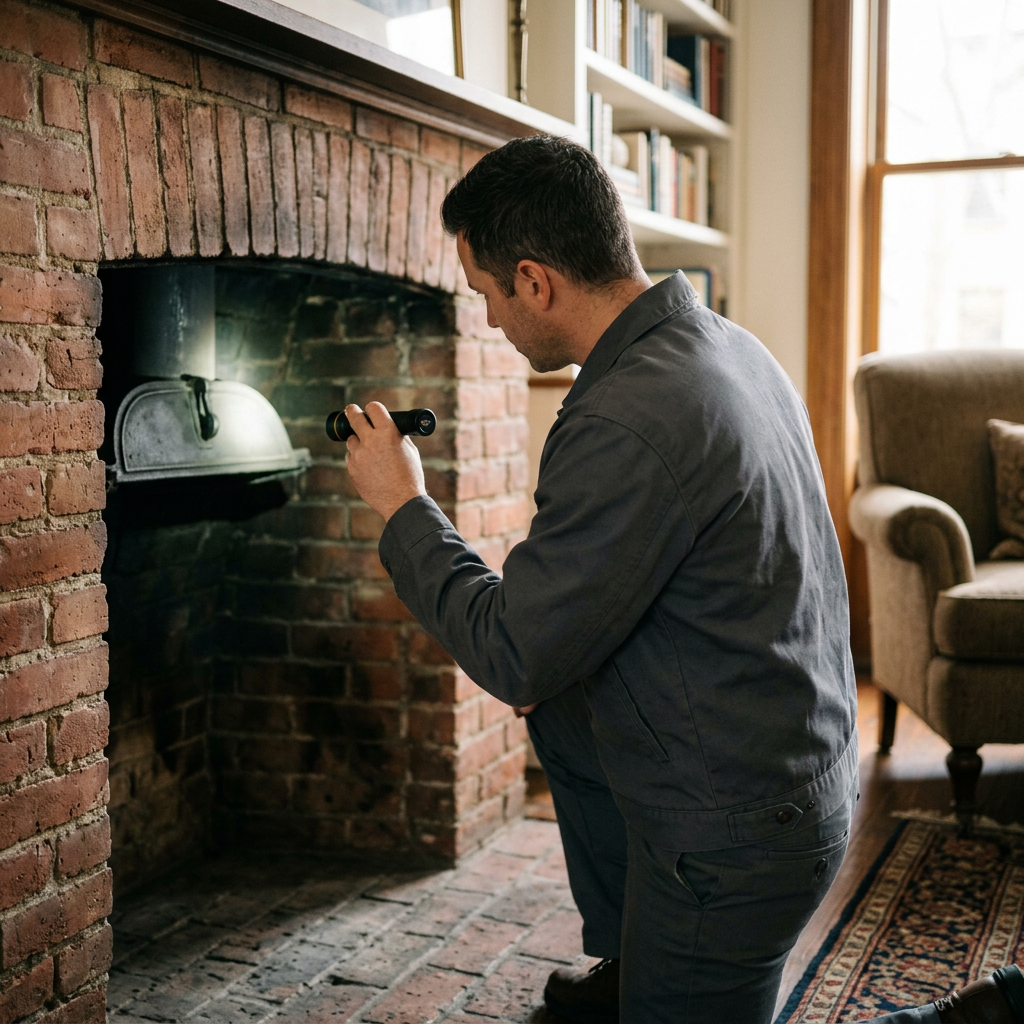 Illustration for chimney cleaning in Brooklyn
