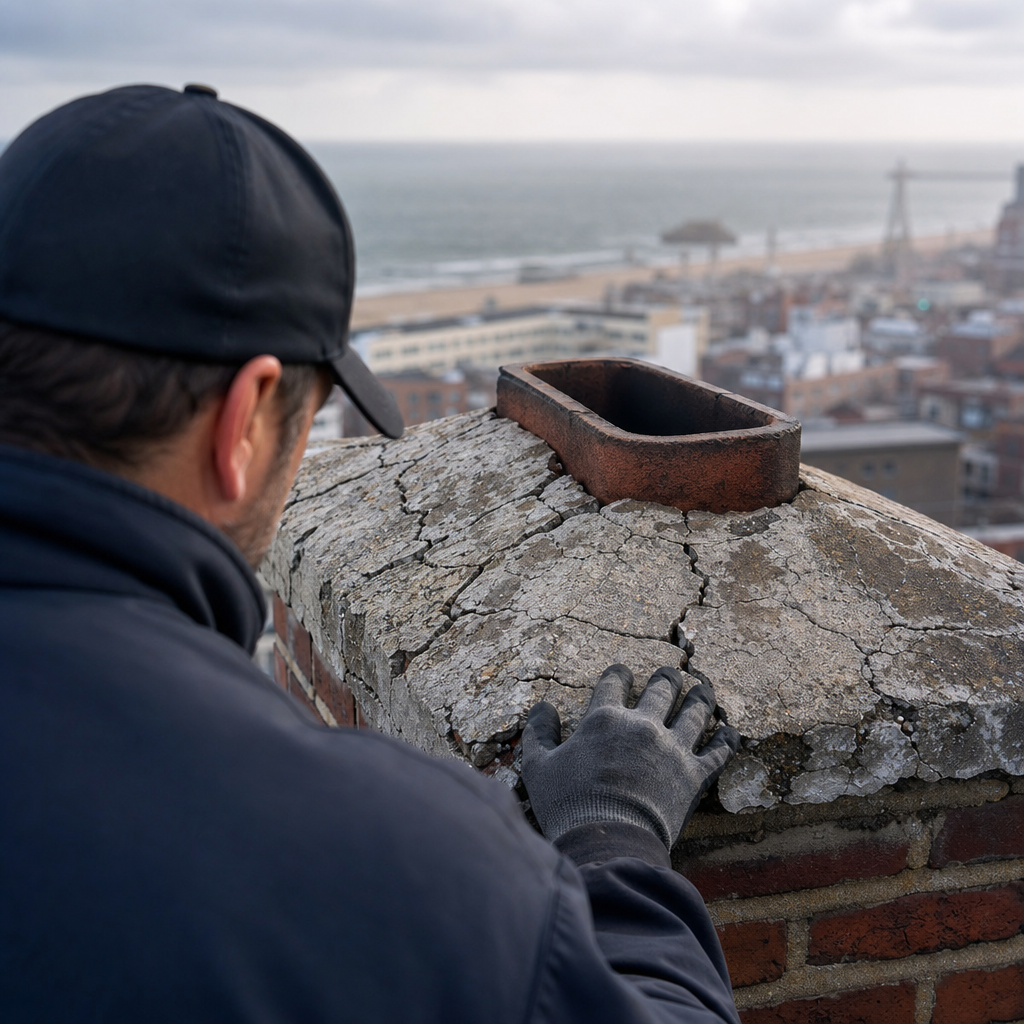 Illustration for chimney cleaning in Coney Island
