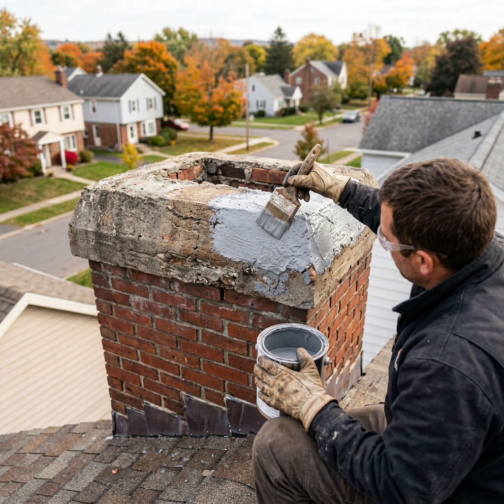 Illustration for chimney cleaning in Syracuse