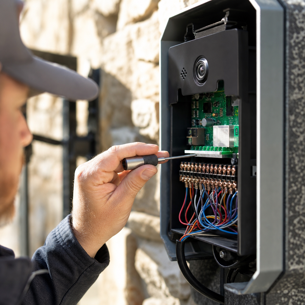 Illustration for gate intercom repair in Grapevine