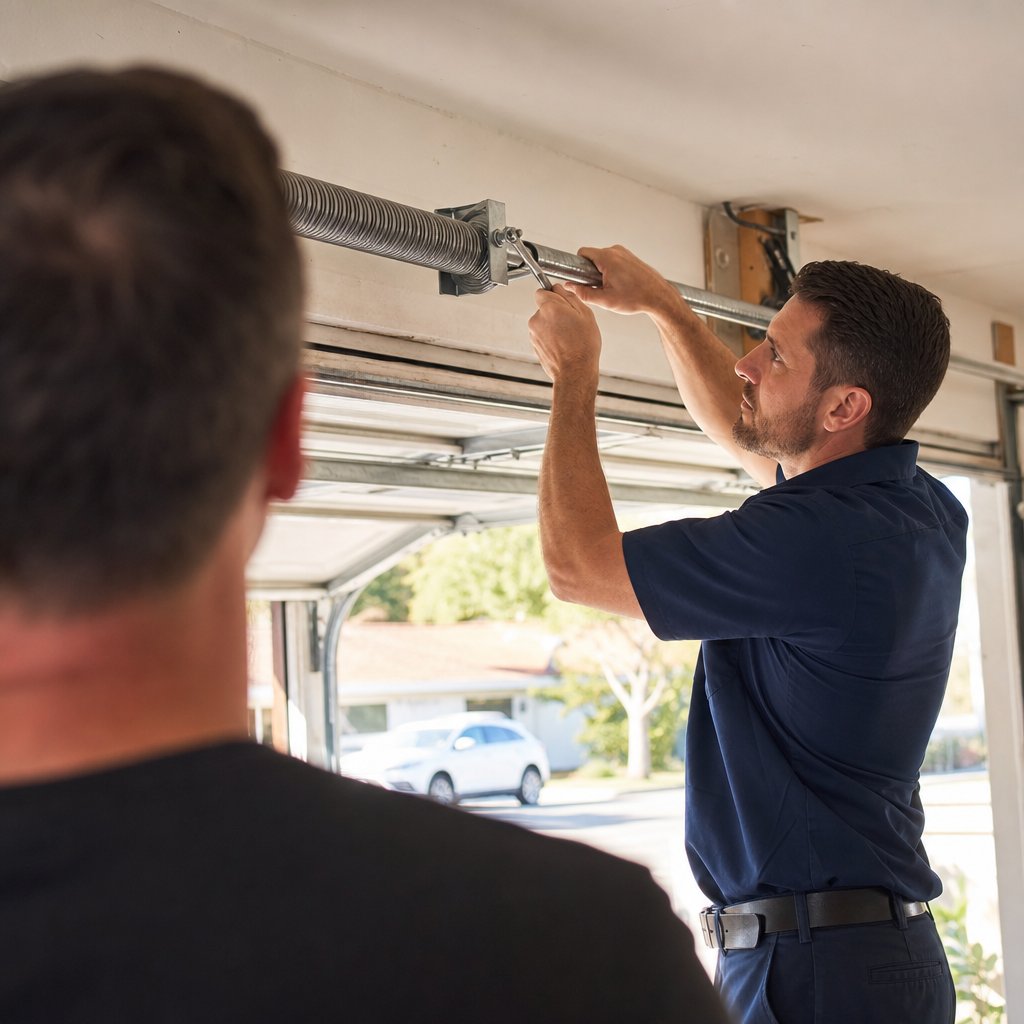 Illustration for emergency garage door service la