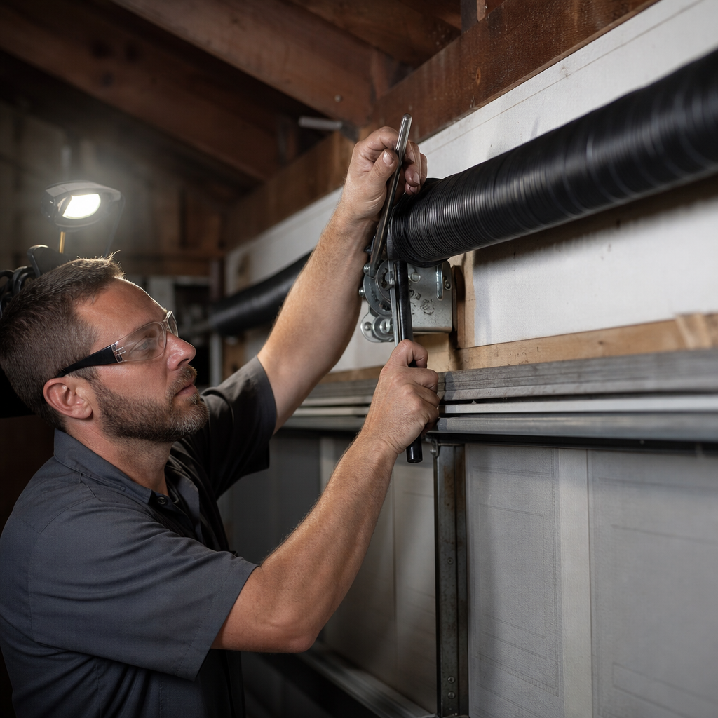 Illustration for garage door repair in Bell