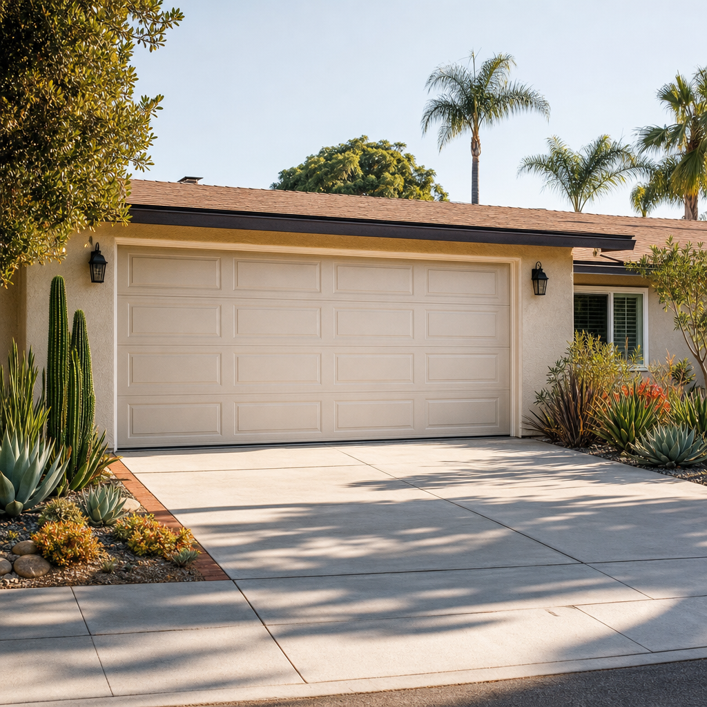 Illustration for garage door installation in Burbank