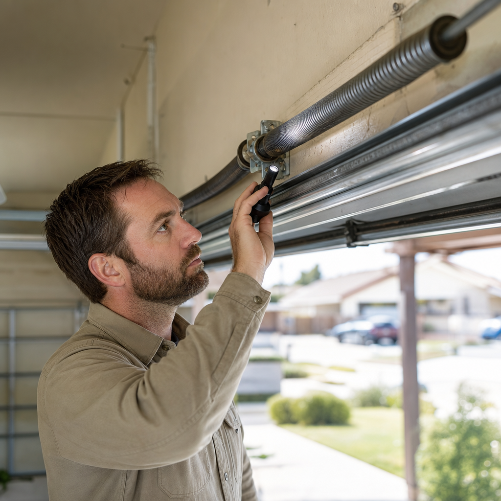Illustration for garage door repair in Bellflower