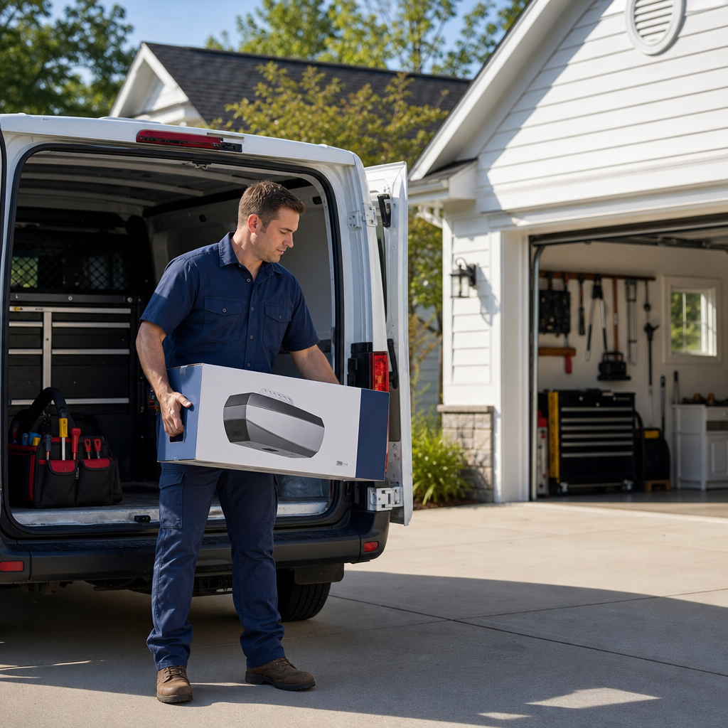 Illustration for garage door repair in Artesia